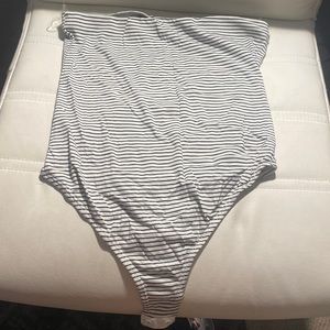 Stripe body suit